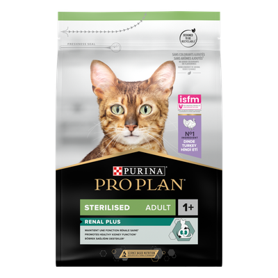 PROPLAN Sterilised Renal Adult Cat Dinde 3kg