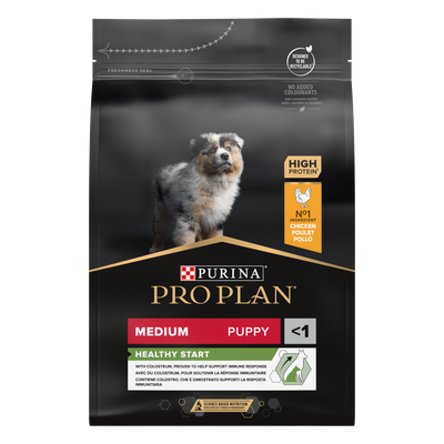 Pro plan healthy start aliment chien croquettes chiot medium poulet 3kg