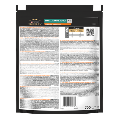 Pro plan everyday nutrition hondenvoeding brokjes adult small & mini kip 700g