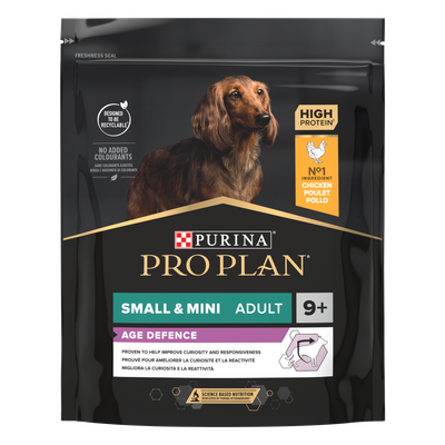 Pro plan small&mini adult 9+ optiage poulet 700g