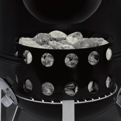 Houtskoolbarbecue smokey mountain cooker Ø37cm, black
