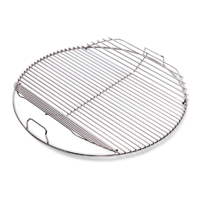 WEBER GRILLE DE CUISSON POUR BARBECUES À CHARBON DE 57 CM, ARTICULÉ, EN ACIER INOXYDABLE