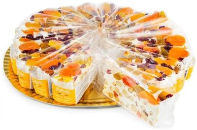 Nougattaart amandel & fruit