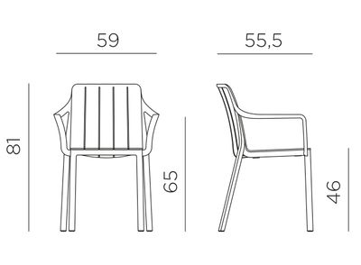 Tiberina fauteuil corda
