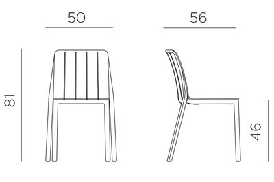 Tiberina chaise anthracite