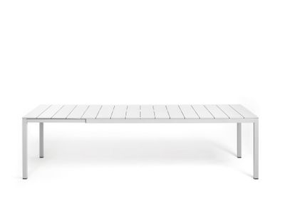 Table Rio extensible 210-280cm bianco aluminium