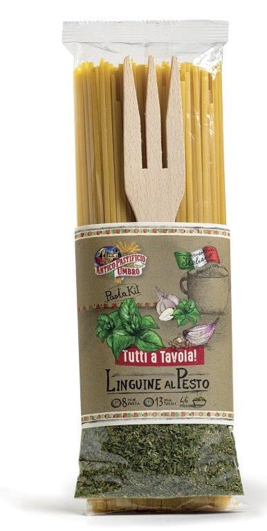 Linguine al pesto + vork giftset