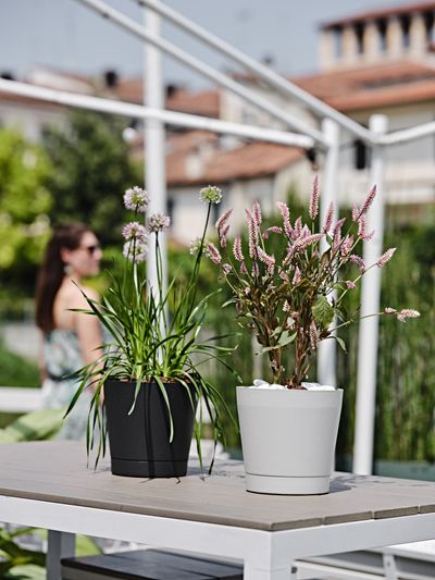 Pot de fleurs Orione 24cm blanc nuage