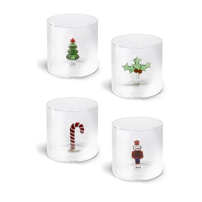 Verre déco noël mix