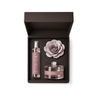 Giftbox rose diffuser 50ml + homespray 100ml ancient amber