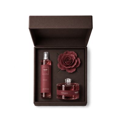 Giftbox rose diffuser 50ml + homespray 100ml pomegranate