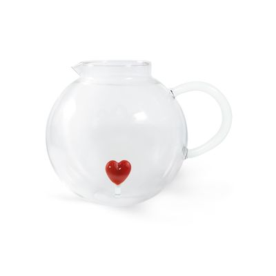 Carafe cœur rouge