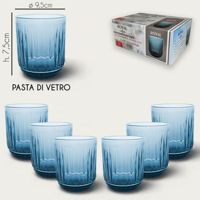 Waterglazen 250ml set van 6