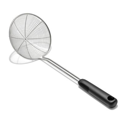 Pelle à friture/écumoire inox 34 cm