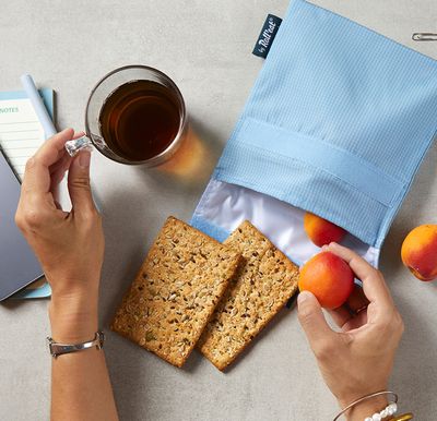 Snack'n'go active zilverblauw