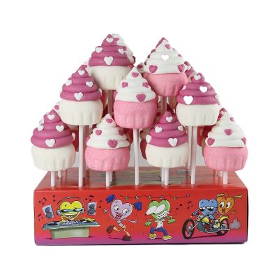 Marshmallow lolly love cupcake