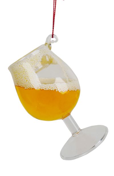 Décoration de noël verre à bière