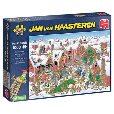 Puzzel kerst jan van haasteren santa's village 