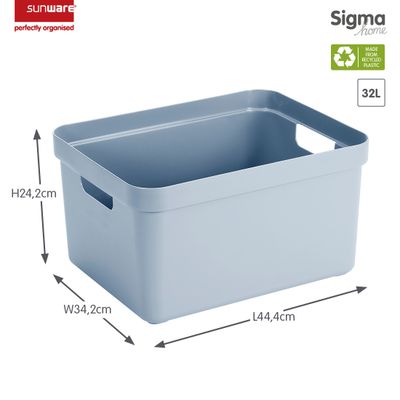 Sigma home opbergbox 32l blauw