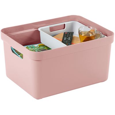 Sigma home boîte de rangement  32l rose