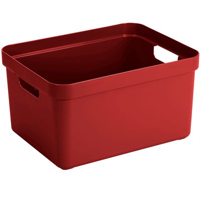 Home boîte de rangement 32l bordeaux