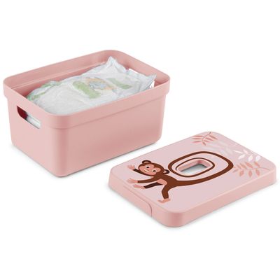 Sigma home deksel aap roze - opbergbox 5l