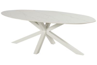 Xander tafel ovaal wit