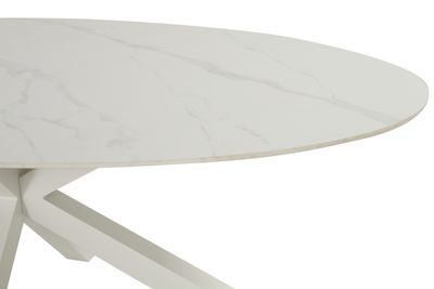 Xander tafel ovaal wit
