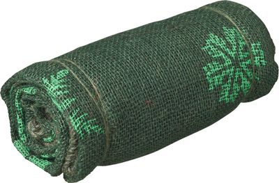 Housse jute H100xØ75cm vert avec cordelette de serrage