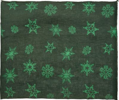 Housse jute H100xØ75cm vert avec cordelette de serrage