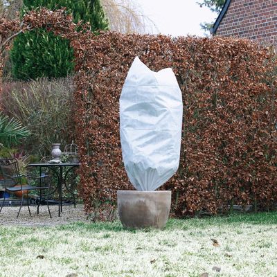 Winterafdekhoes 50cmx1m wit 3 stuks 
