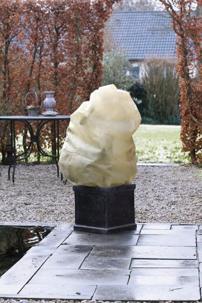 Housse d'hivernage 100cm Ø50cm beige 3 pièces
