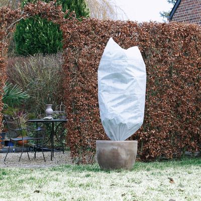Winterafdekhoes 1x1,5m wit 1 stuk