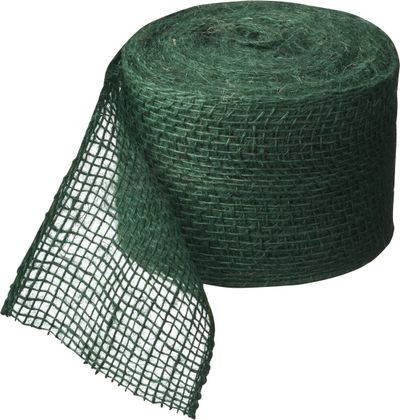 Juteband h10cmx25m groen 220g/m²