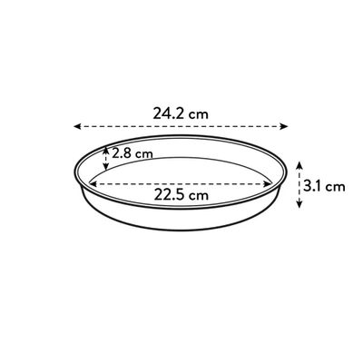 Loft urban schotel rond 24 wit