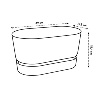 Greenville trough long 50 living black