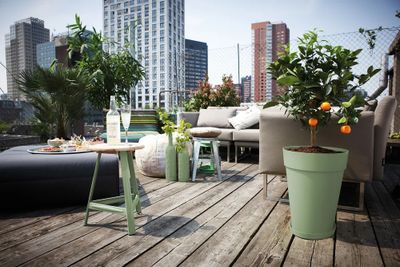 Loft urban rond haut 35 vert pistache