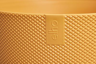 Pot jazz rond 14cm amber geel