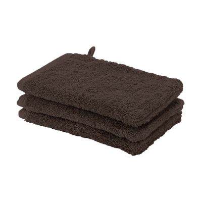 London washandje 16x22cm pecan