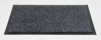 Wasbare mat twister 60x180cm grijs flat