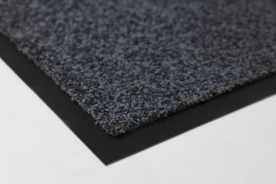 Wasbare mat twister 60x180cm grijs flat