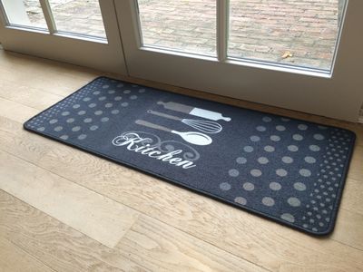 Schoonloopmat deco-flair 50x120cm keuken kitchen grijs/antra