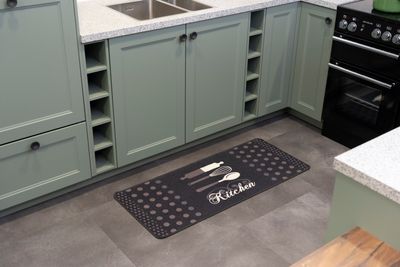 Schoonloopmat deco-flair 50x120cm keuken kitchen grijs/antra