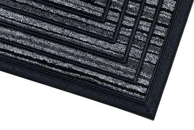 Buitenmat supra stripes 45x75 antraciet