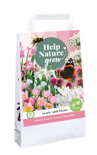 1 sac pink friends 'help nature grow'