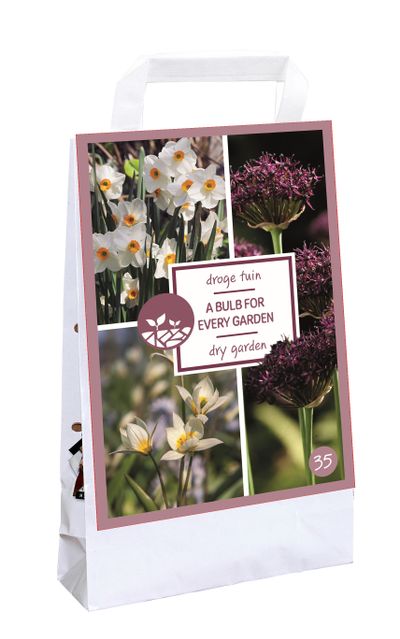 Tas 'a bulb for every garden' met 35 bloembollen dry garden