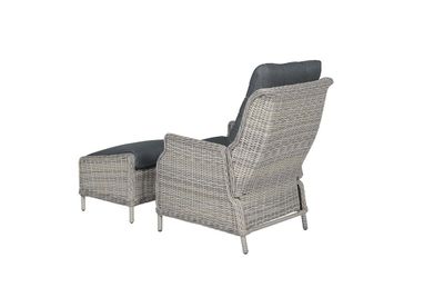 Fauteuil relax ajustable Veracruz avec repose-pieds