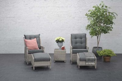Fauteuil relax ajustable Veracruz avec repose-pieds