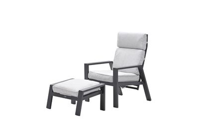 Max verstelbare relaxfauteuil met voetenbank