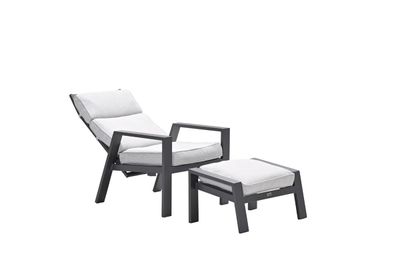 Fauteuil relax ajustable Max avec repose-pieds